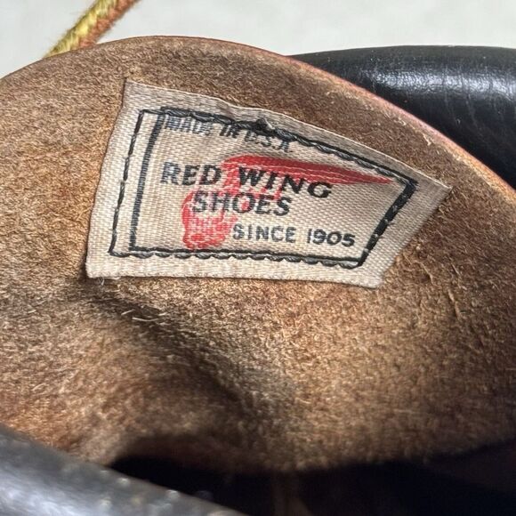 Vintage Red Wing Reddish Brown Leather Super Sole‎ Lace Up Work Boots Sz 8 D USA - Picture 16 of 16